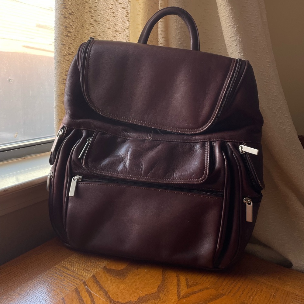 Wilson’s Leather Brown Mahogany Backpack